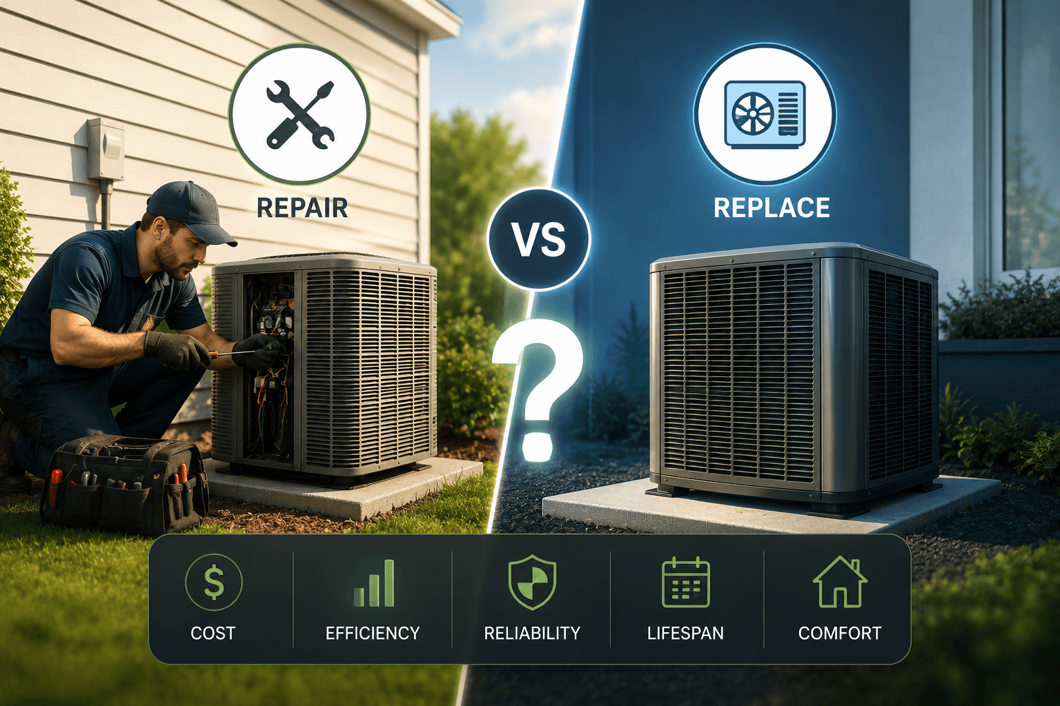 AC Repair vs Replacement: Which One Should You Choose?